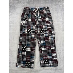 American Eagle Pajama Pants Mens XL Multicolor Patchwork Plaid Flannel Lounge